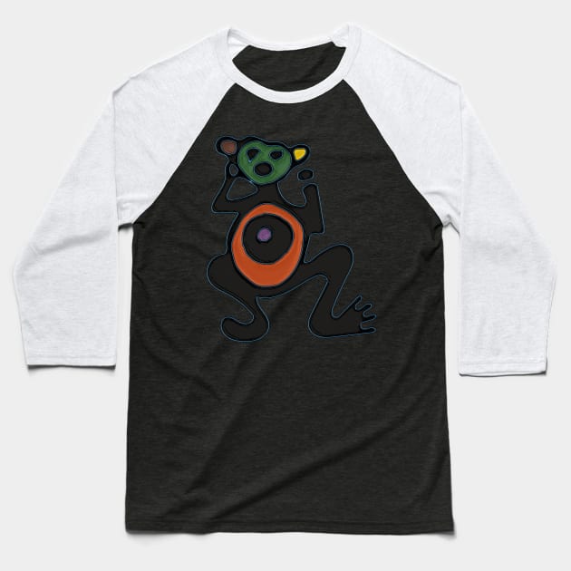 Taino Symbol Baseball T-Shirt by SoLunAgua